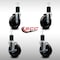 Service Caster 5'' SS Soft Rubber Wheel Swivel 1-3/4'' Expanding Stem Caster Set 2 Brakes, 4PK SCC-SSEX20S514-SRS-2-TLB-2-134 - alternate 4